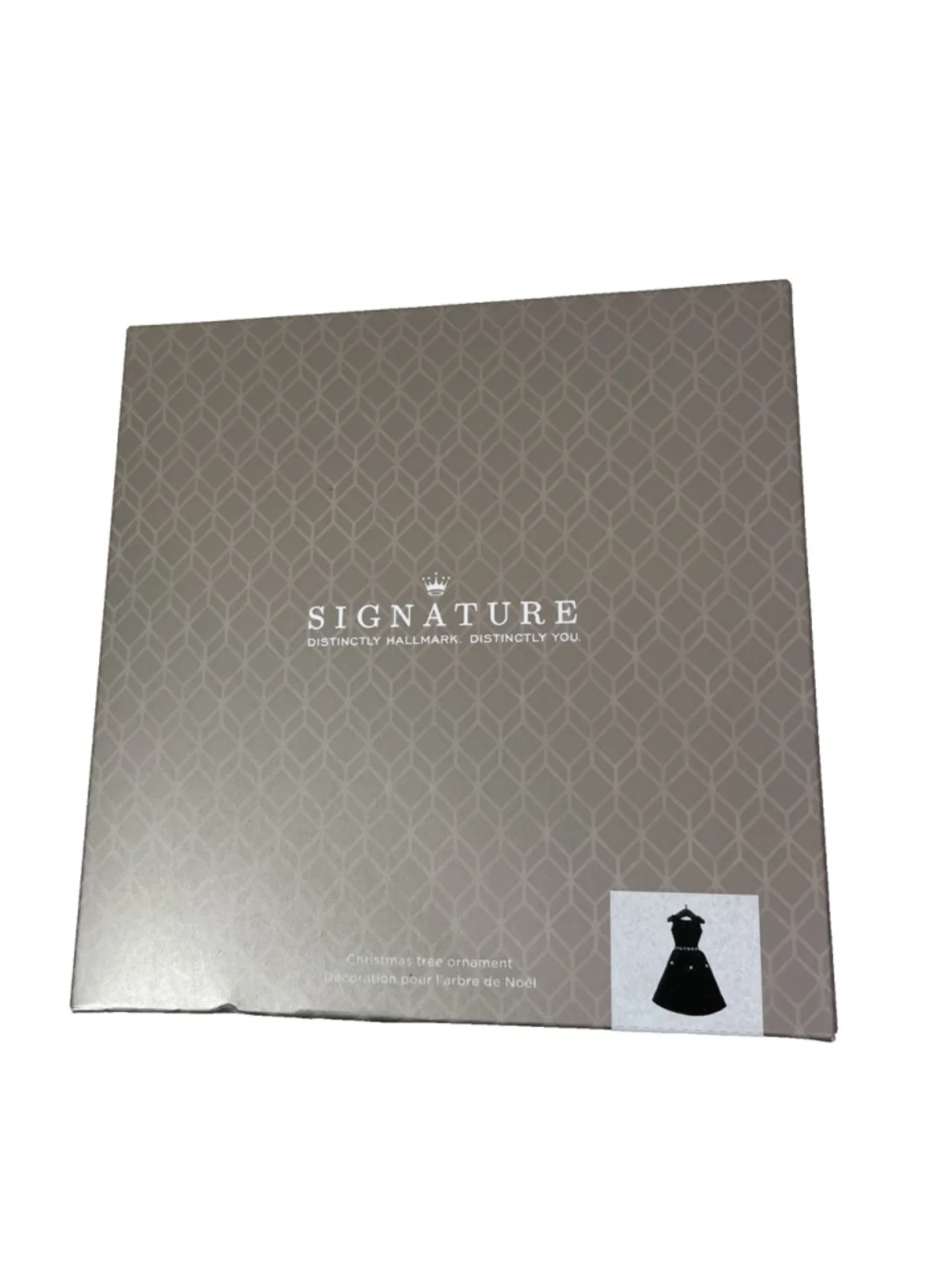 NIB Hallmark Signature Little Black Dress Christmas Tree Ornament Embellished